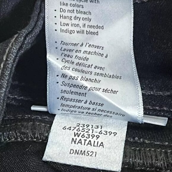 Paige Jeans CLAUDINE 24 Petite Slit Flare Ankle Stretch Dark Blue - Picture 8 of 9